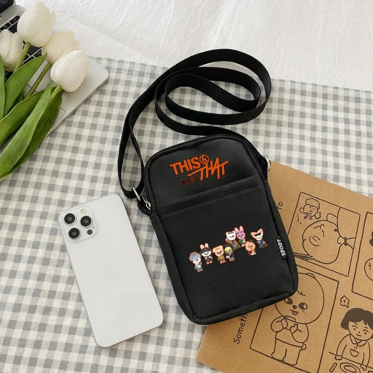 SKZOO Black Mini Crossbody Bag