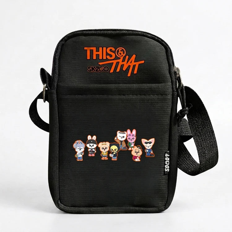 SKZOO Black Mini Crossbody Bag