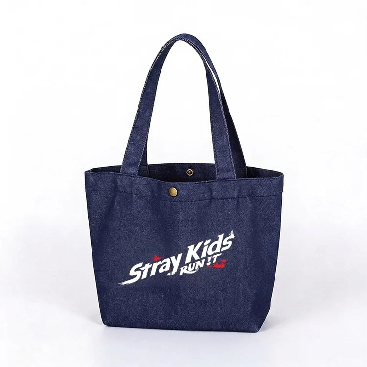 Stray Kids Run It Graphic Tote Bag