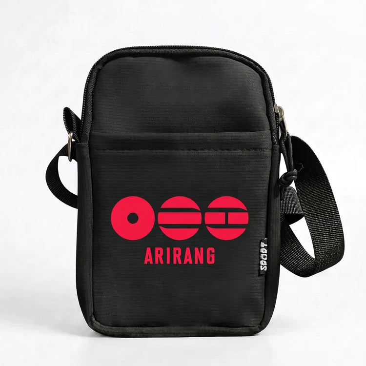 BTS Arirang Red Logo Phone Bag