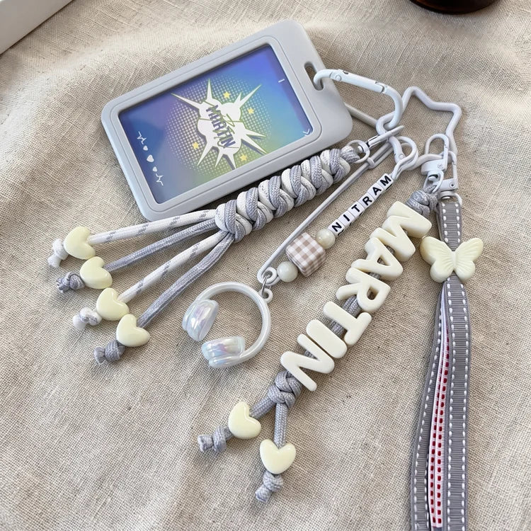 Cortis Martin Letter Charm Keychain