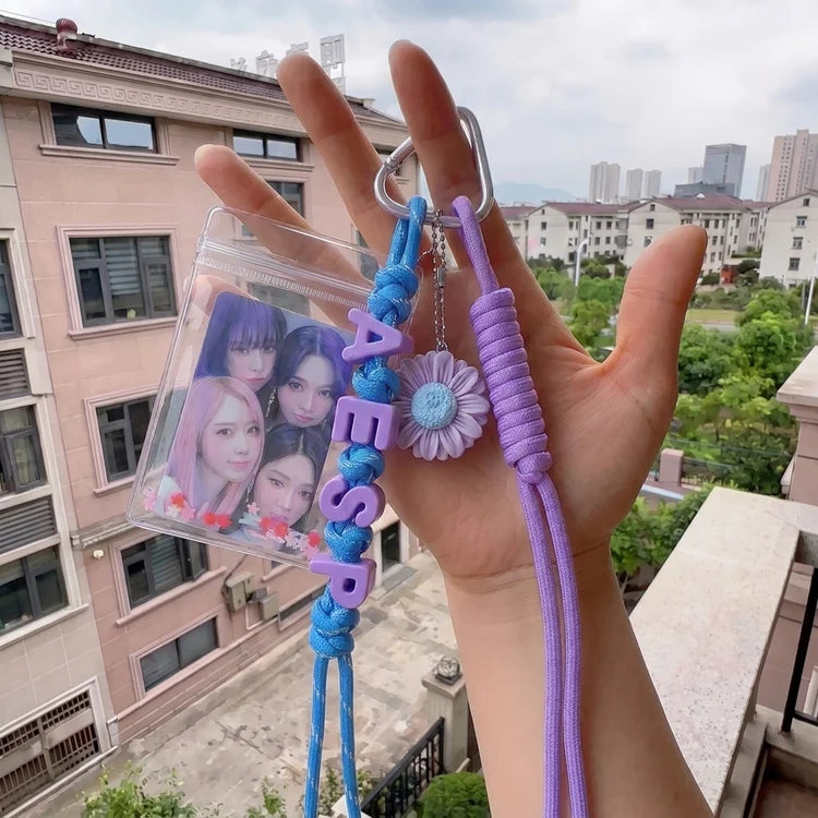 Aespa Floral Photocard Holder Keychain