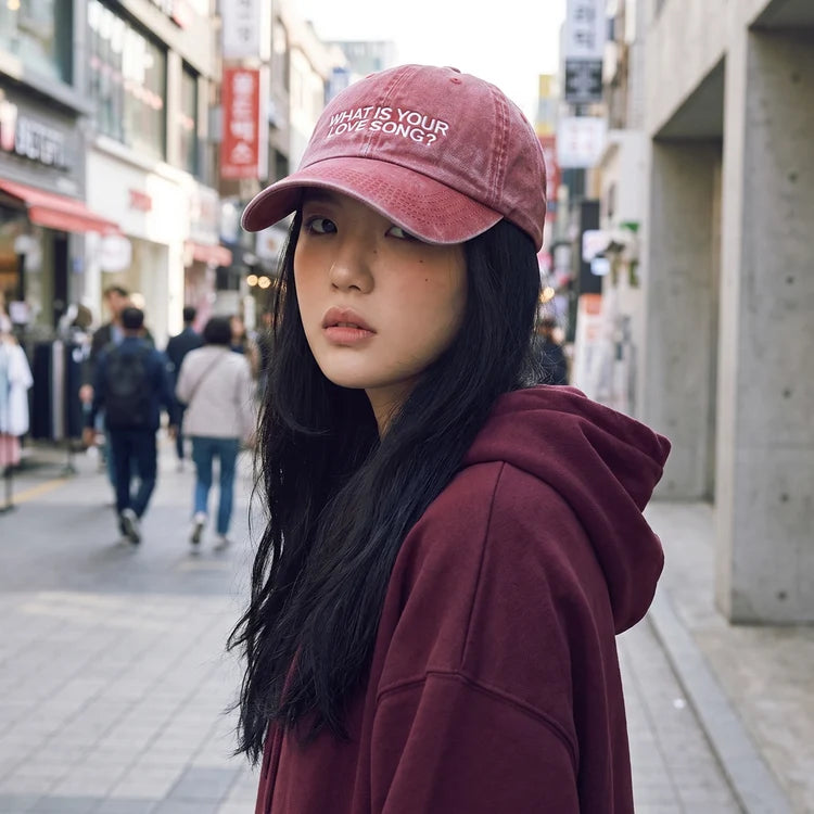 What Is Your Love Song Vintage K-Pop Hat
