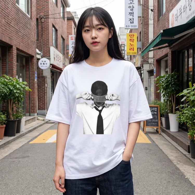 BTS Jin White Graphic T-Shirt