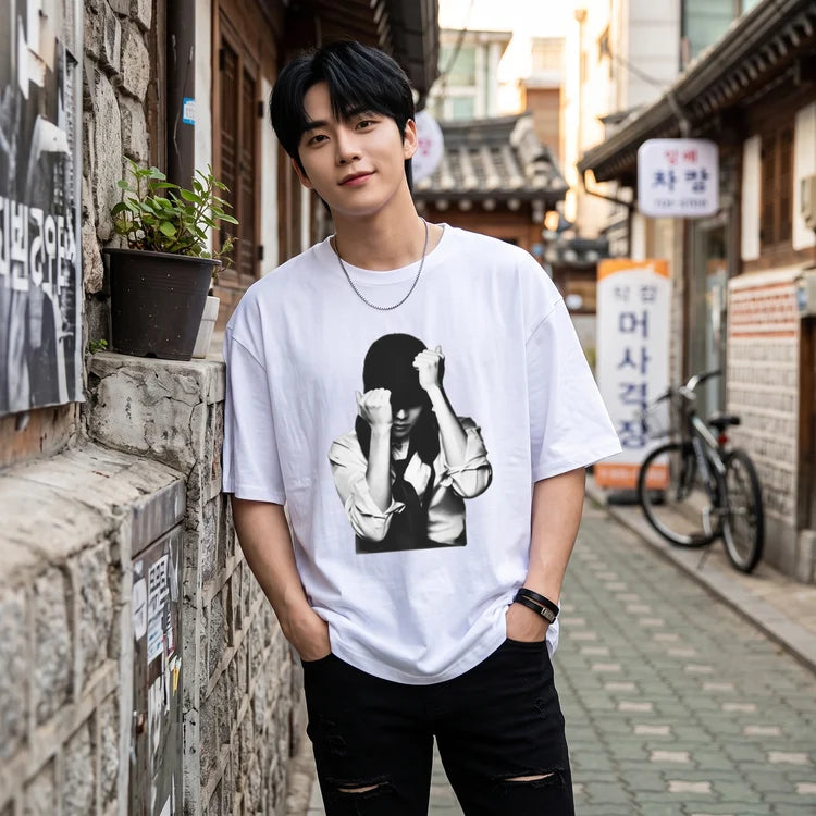 BTS J-Hope White Graphic T-Shirt