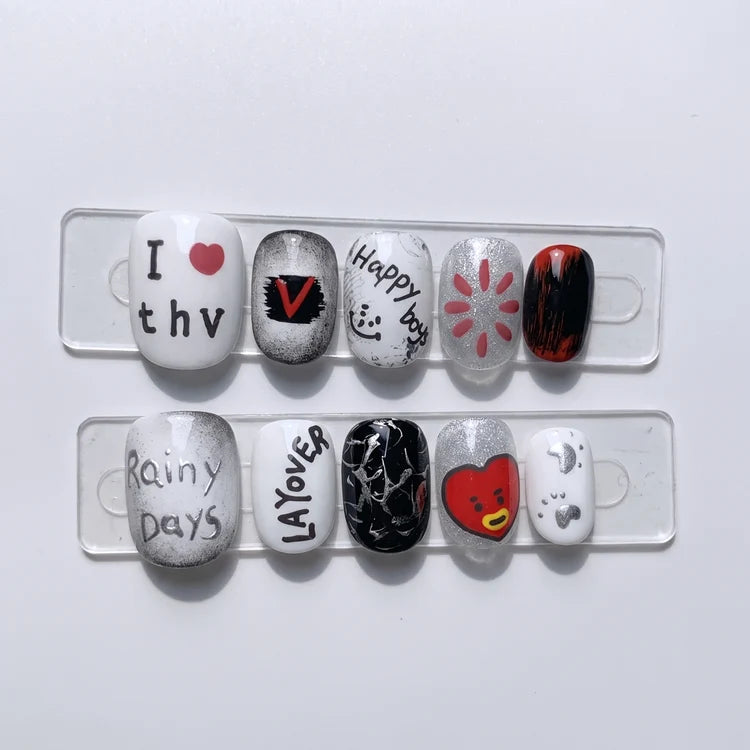 BTS V Press-On Nails