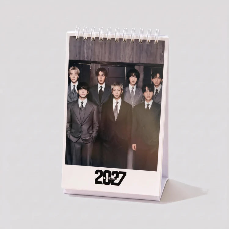 BTS 2027 Spiral Desktop Calendar