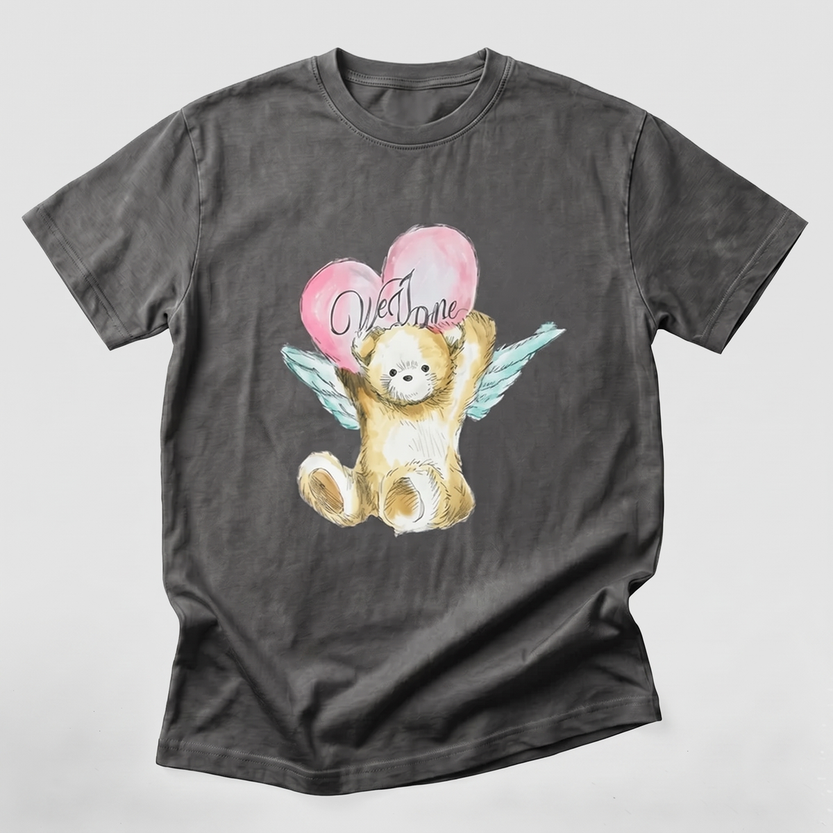BTS V Angel Teddy Bear T-Shirt