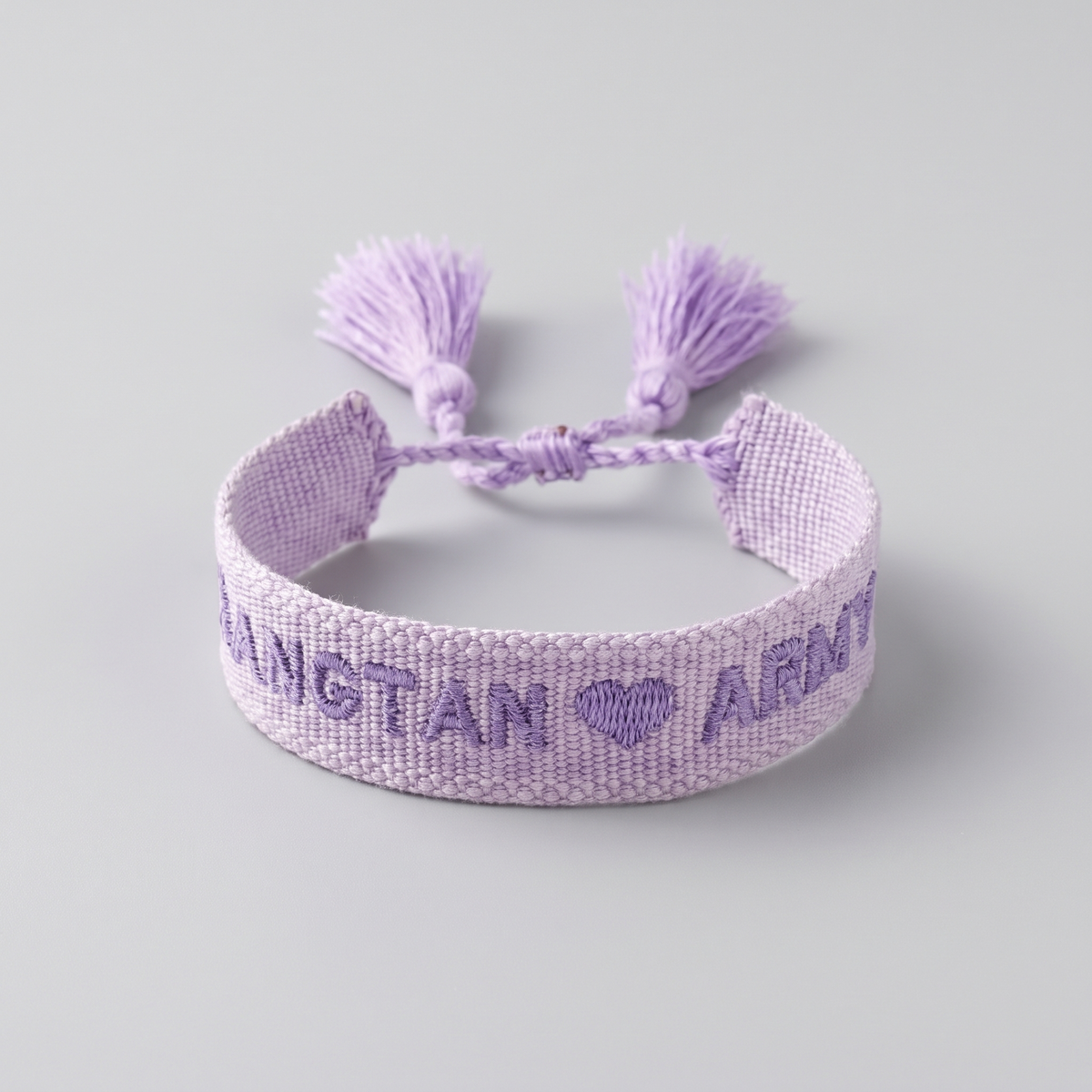 BTS ARMY Heart Embroidered Bracelet