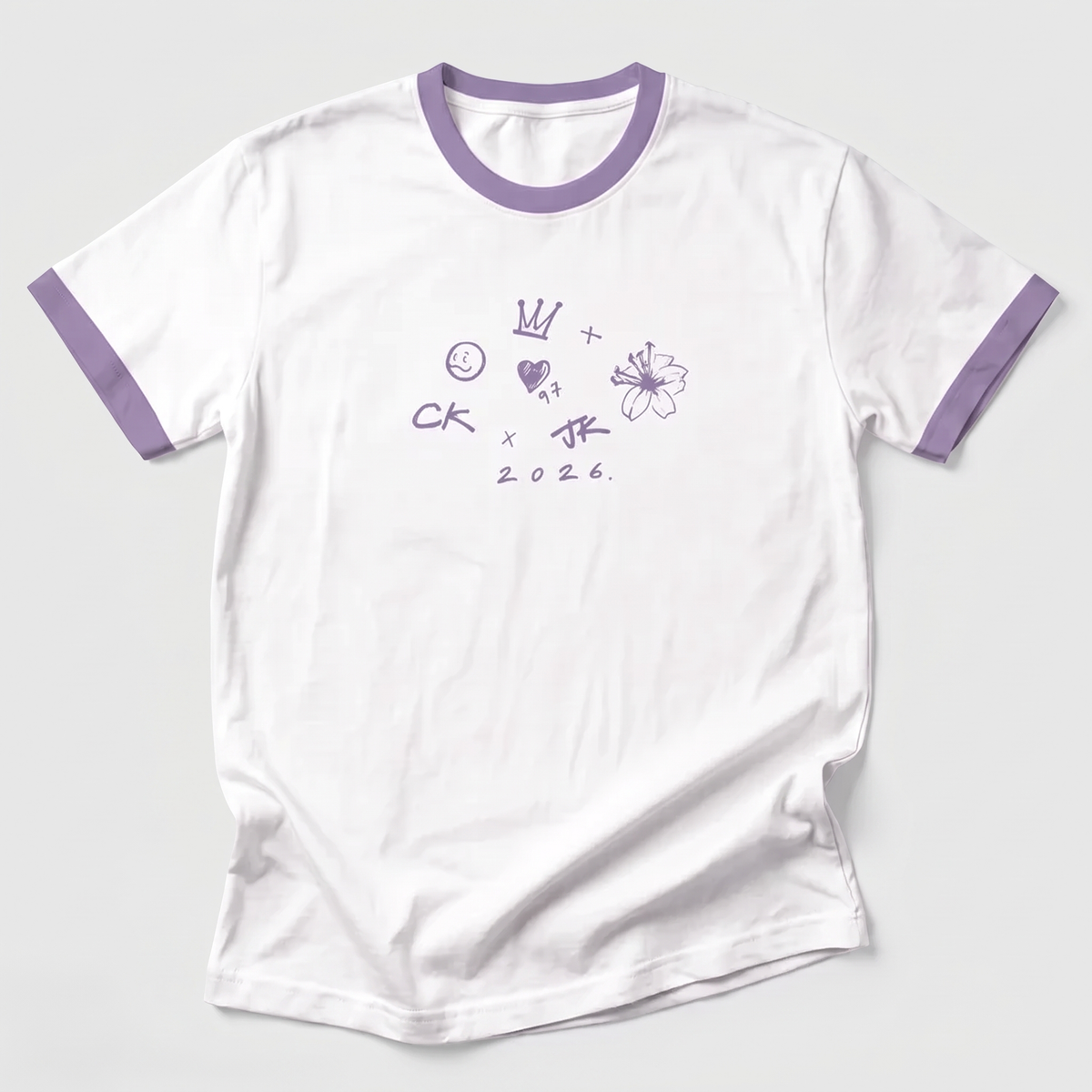 JungKook Doodle Ringer T-Shirt
