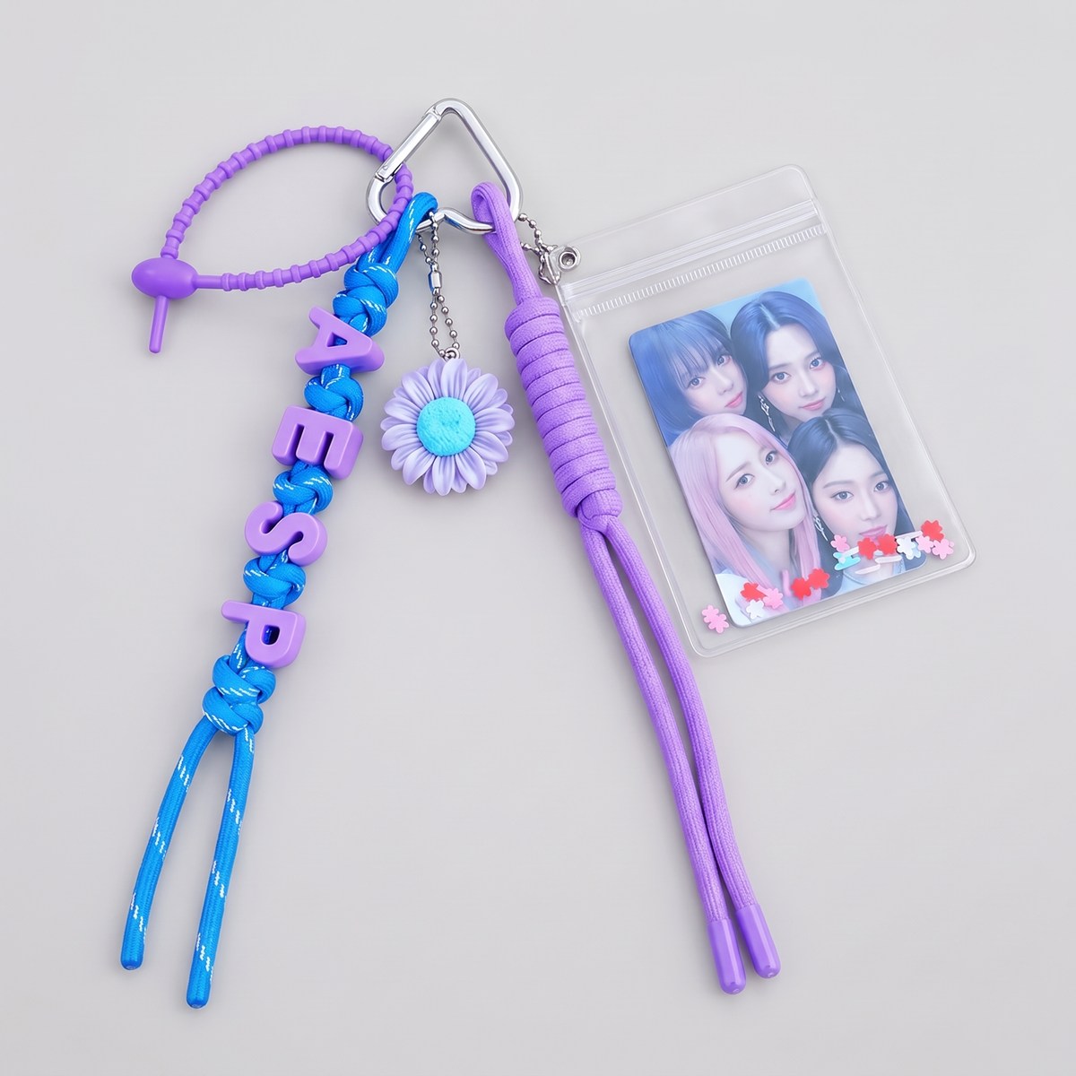 Aespa Floral Photocard Holder Keychain