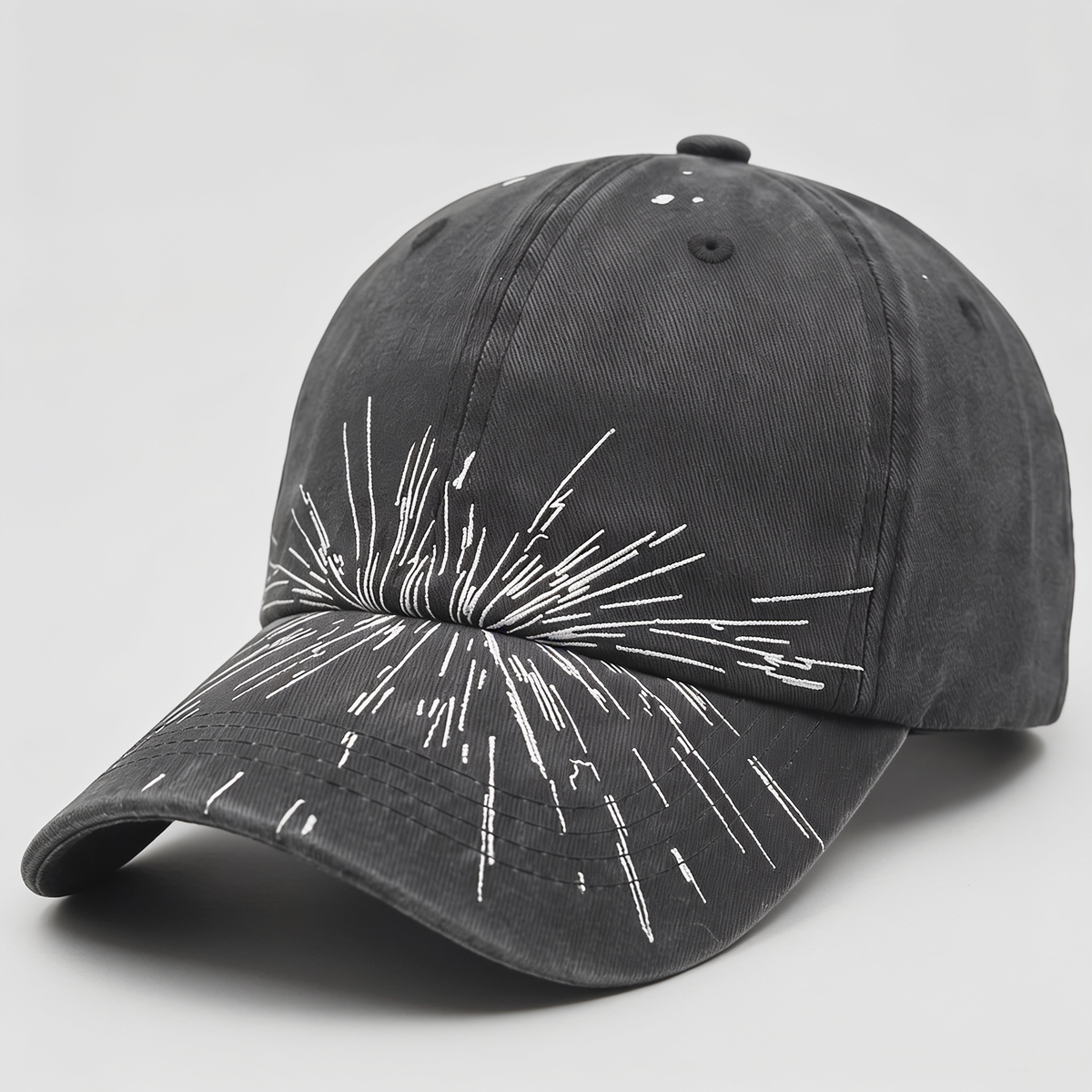 BTS Washed Black Baseball Cap