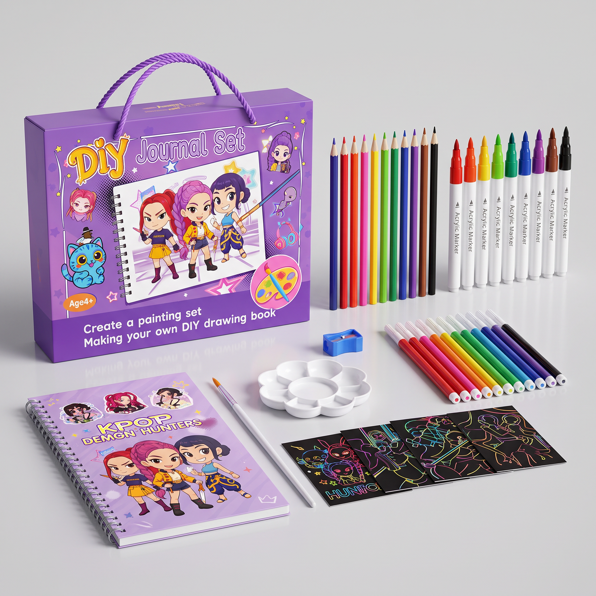 KPop Demon Hunters DIY Journal Set