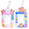 Kawaii Rabbit Idol Photocards Storage Keychains Sweet Girls Bus Card Holder Korea Cute Student Stationary