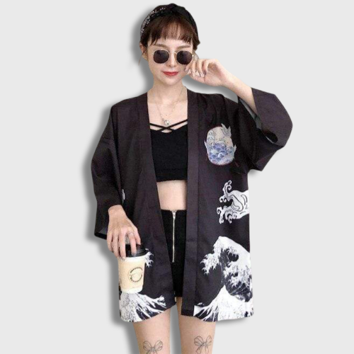 Japanese Large Cranes Kimono