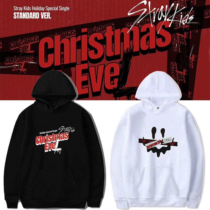 Kpop Stray Kids Christmas EVEL Fan STAY Hoodie Sweater Sweatshirt Pullover Costume Winter Warm Coat Cotton Plus Size 2021 New