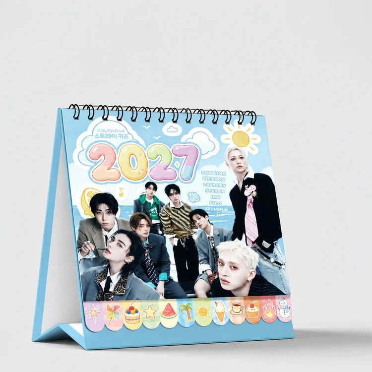 SKZ Blue Desk Calendar 2027