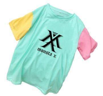 Petit T-Shirt MONSTA X Tricolore
