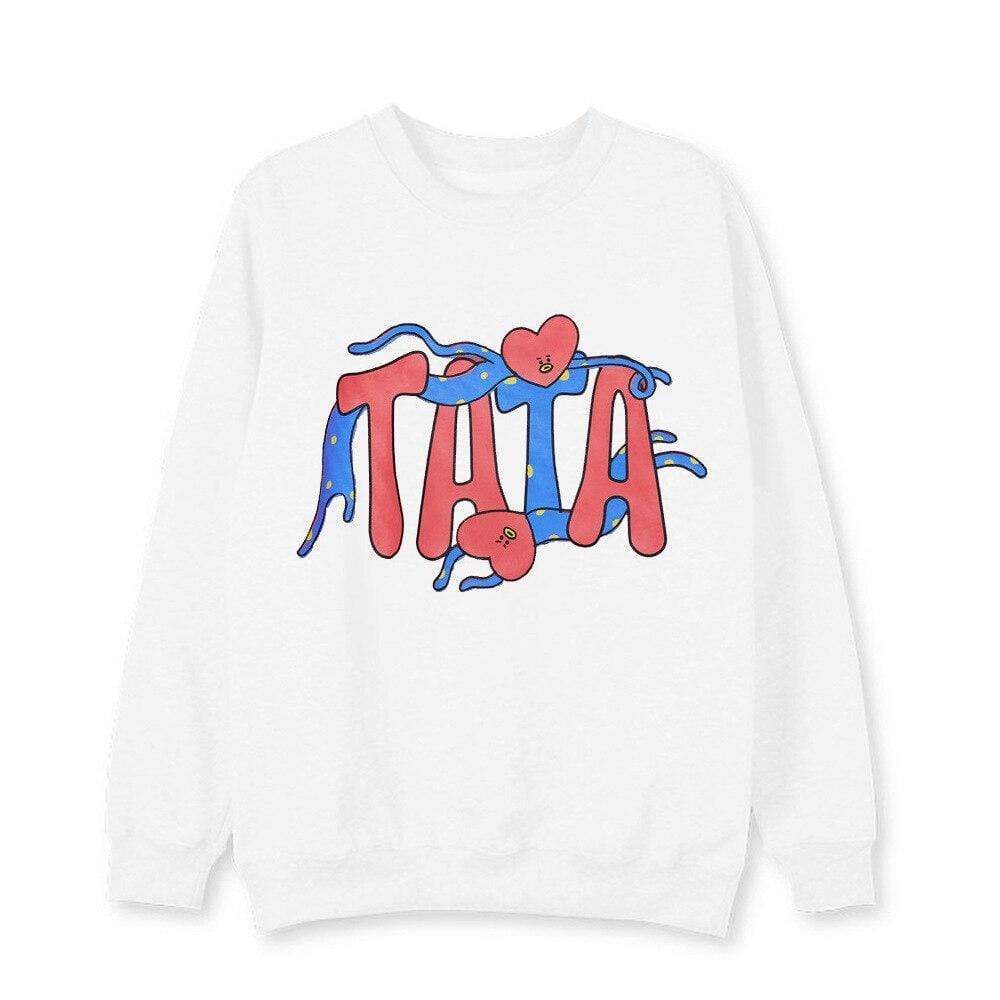 Pull BT21 Tata Blanc