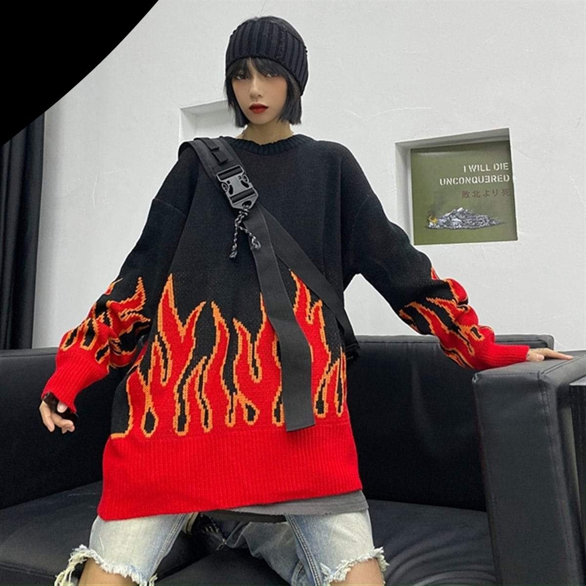 Pull Streetwear Flammes