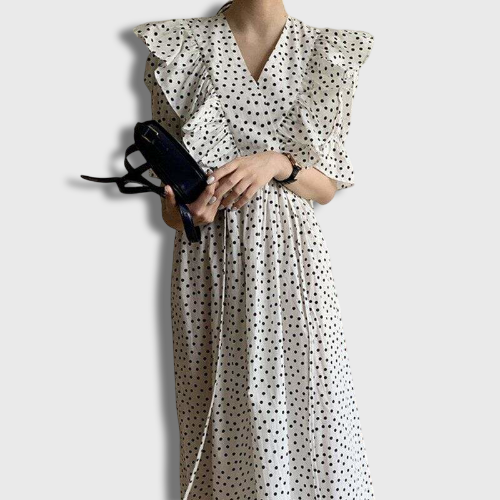 Polka Dot Korean Style Dress