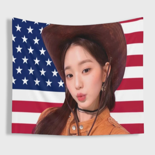 KPOP IVE Poster American Flag