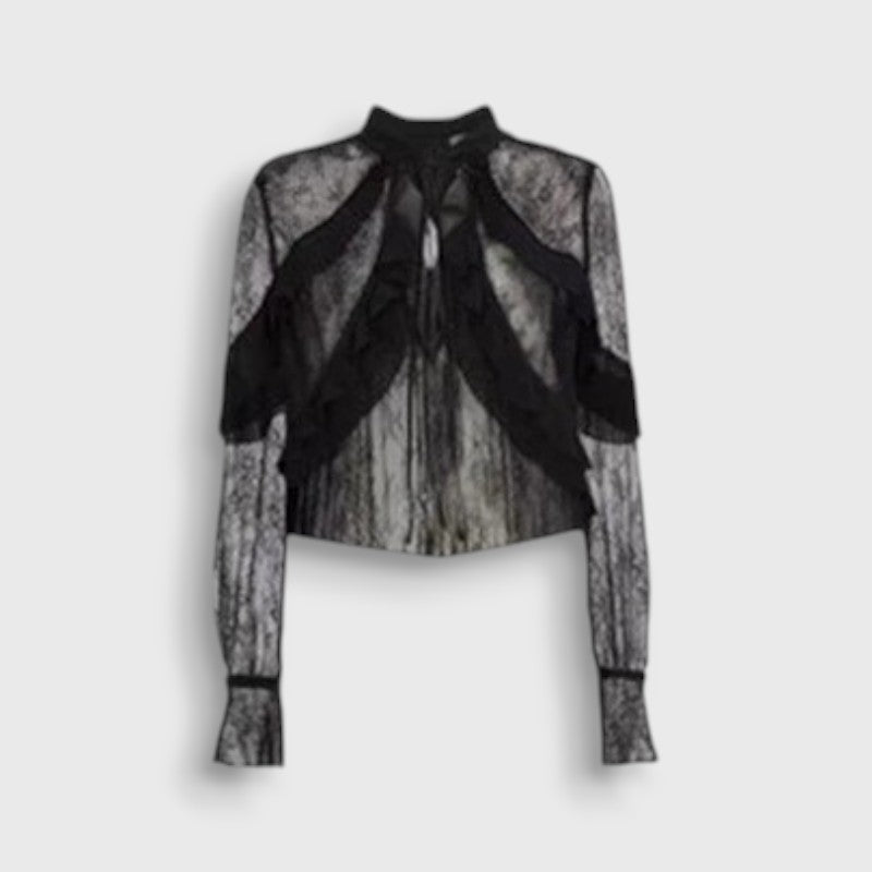 Crop Top Dentelle | Lisa Blackpink