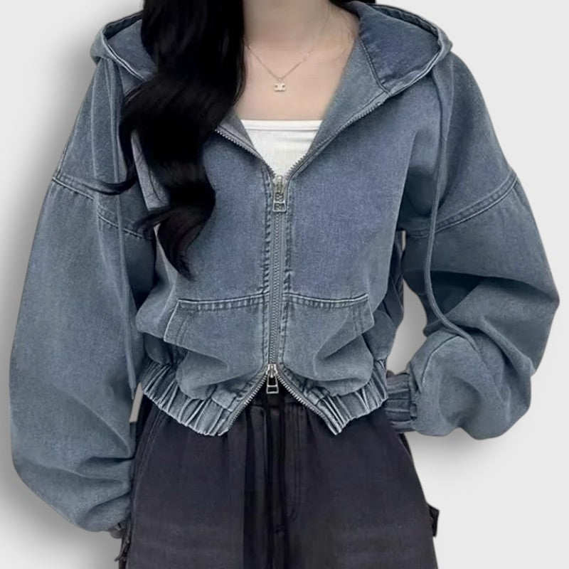 Veste Jeans Oversize KPOP | Eunchae Le Sserafim