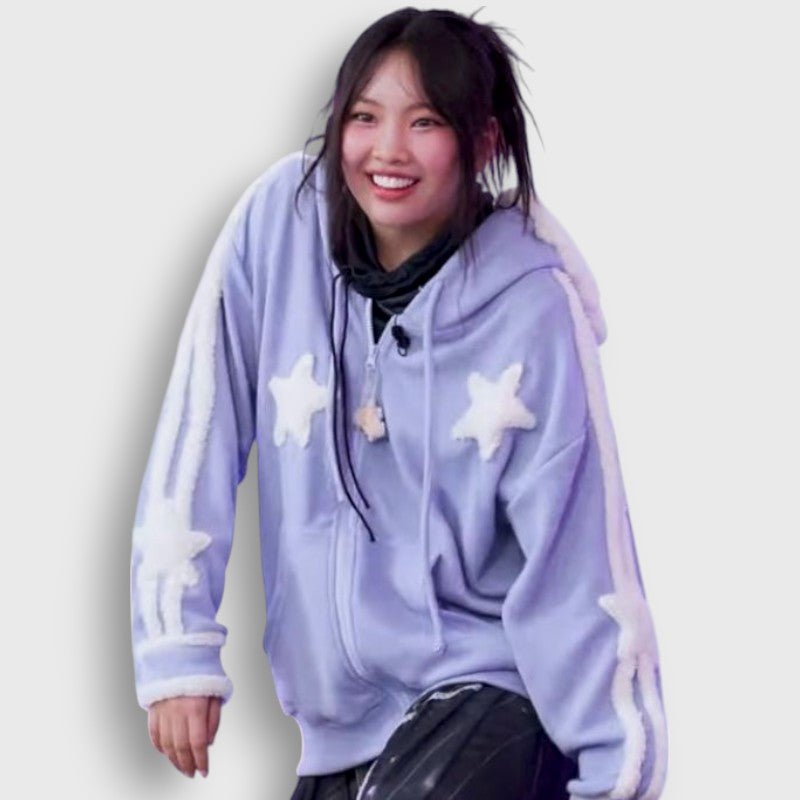 Sweat à Capuche Zippé KPOP | Hyein NewJeans