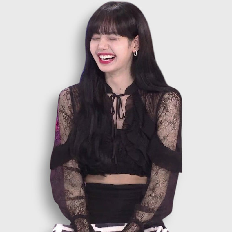 Crop Top Dentelle | Lisa Blackpink