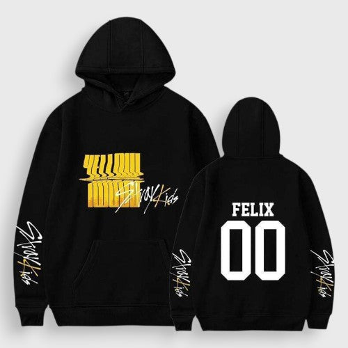 Sweat Stray Kids Noir - Yellow Weed with name