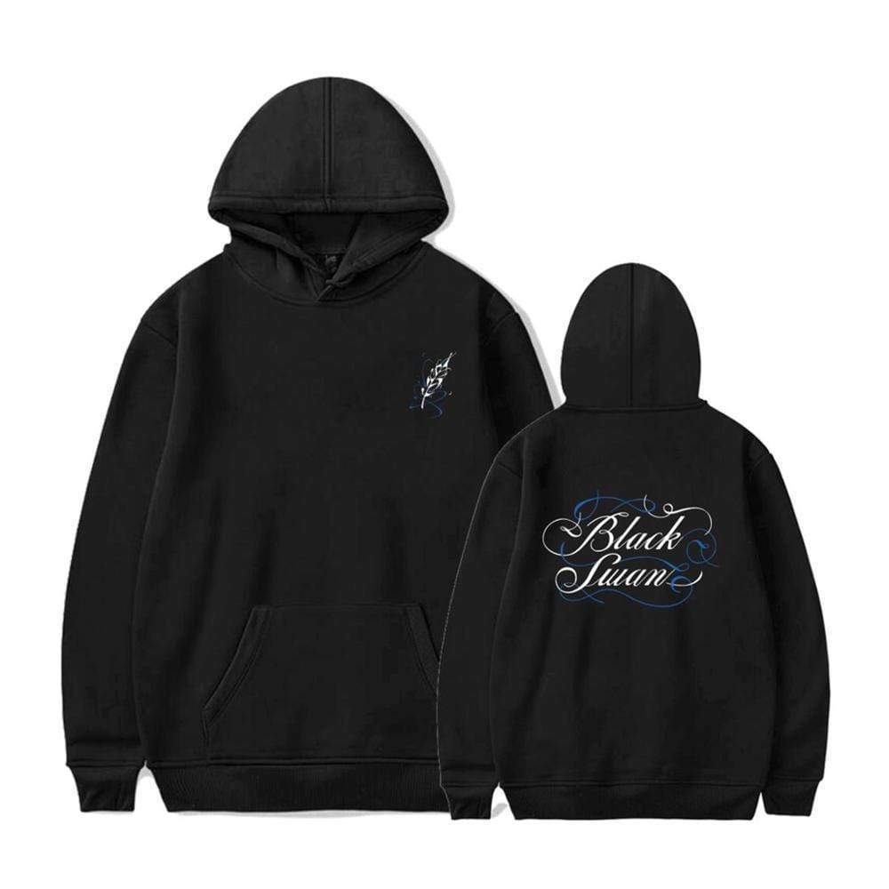 BTS Black Swan ジップアップフーディー ブラック M Embroidered Black Swan Hoodie Bts Bts Pop Bts Black Swan Bts Merch