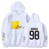 Sweat Stray Kids Blanc- Yellow Weed avec nom