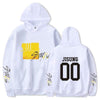 Sweat Stray Kids Blanc- Yellow Weed avec nom