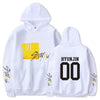 Sweat Stray Kids Blanc- Yellow Weed avec nom