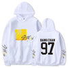 Sweat Stray Kids Blanc- Yellow Weed avec nom