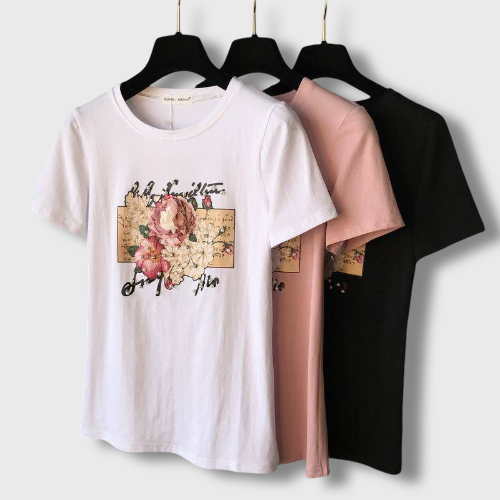 Korean Floral T-Shirt