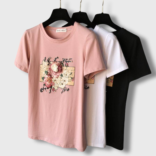 Korean Floral T-Shirt