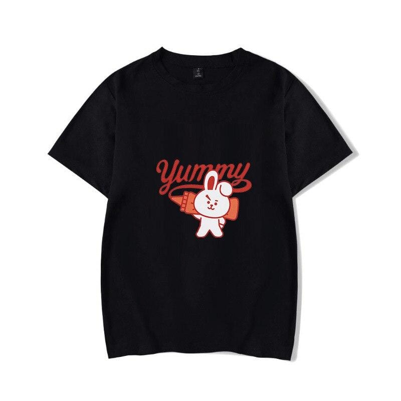 T-Shirt BT21 Cooky Noir Yummy