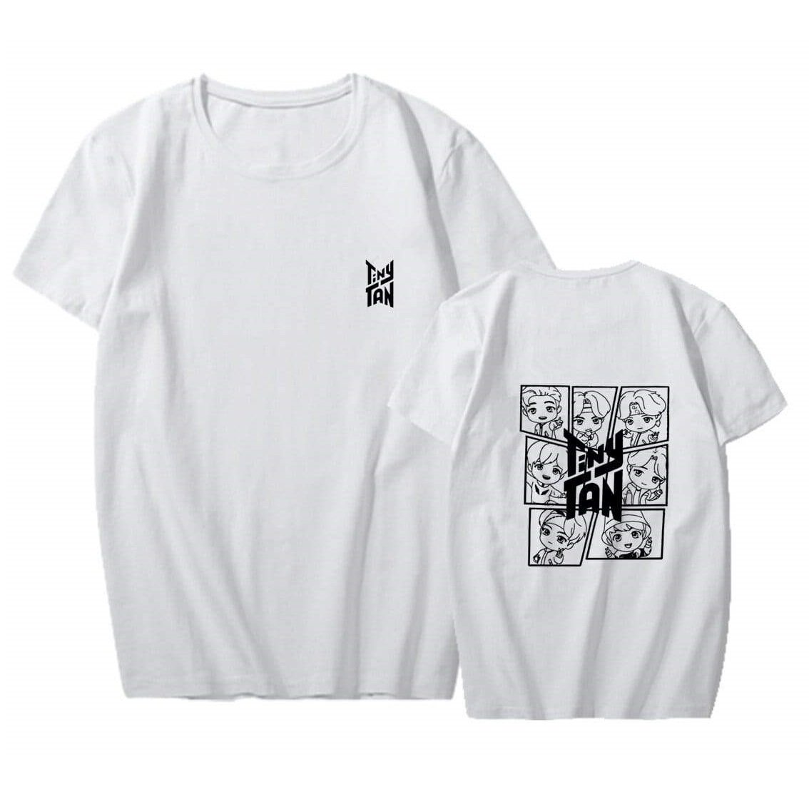 T-Shirt BTS Tiny Tan Blanc