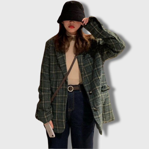 Korean Plaid Jacket