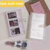 A6 Clear Binder Kpop Photocard Strorage Bag PP Matte Business Card Holder Cards Clip Ticket Sticker Collect Book Stationary