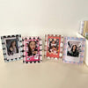 INS 3 inch Chessboard Photo Holder Kpop Idol Photo Display Stand Holder Photocards Card Protector Sleeves School Stationery