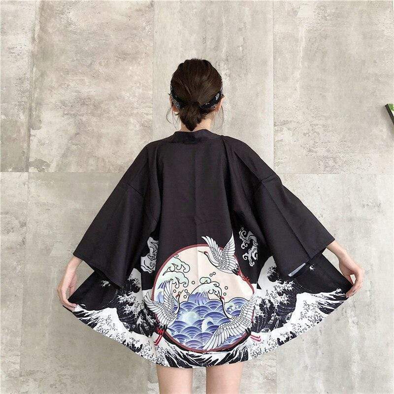 Kimono Grues Japonaises