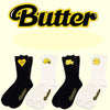 KPOP One Pair of Shoes Bangtan Boys New Songs Butter Socks Printing Socks JIMIN JIN SUGA Fans Collection for Unisex h29