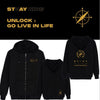 KPOP Stray Kids Unlock: GO LIVE IN LIFE Fan Club STAY Zipper Zippered Jacket Hoodie Winter Coat High Quality Fleece Cotton