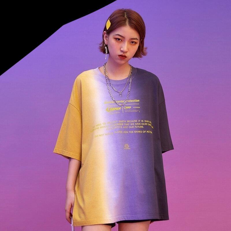 T-Shirt Harajuku Oversize Tricolore