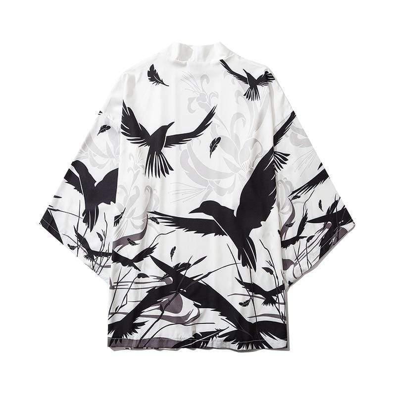 Veste Kimono Black Birds