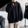 Zongke Print New Sweater Man Pullover Sweater Men Korean Fashion Clothing M-2XL 2021 Autumn Winter New Arrivals
