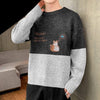 Zongke Winter Knit Sweater Men Korean Mens Clothes Pullover Men Sweaters Cartoon Cat Pullover Sweater 2021 New Arrivals M-3XL